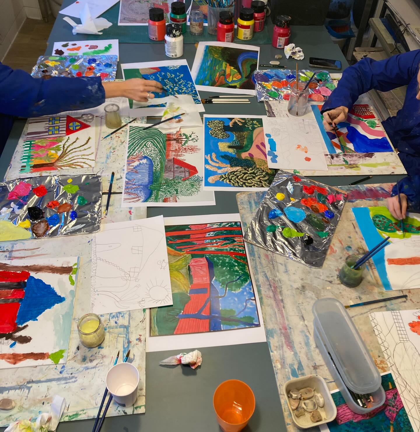 #atelierparentenfant #paysajes #davidhockney